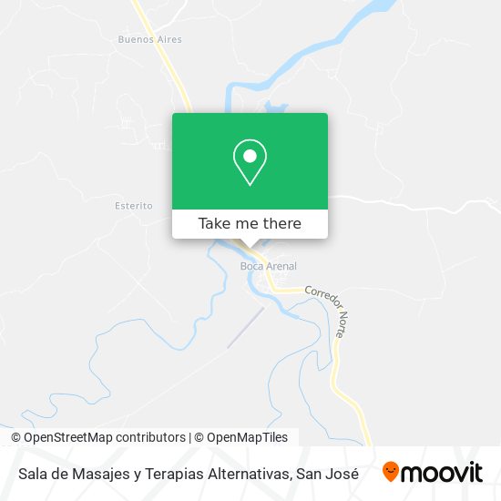 Sala de Masajes y Terapias Alternativas map