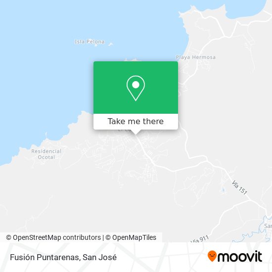 Mapa de Fusión Puntarenas