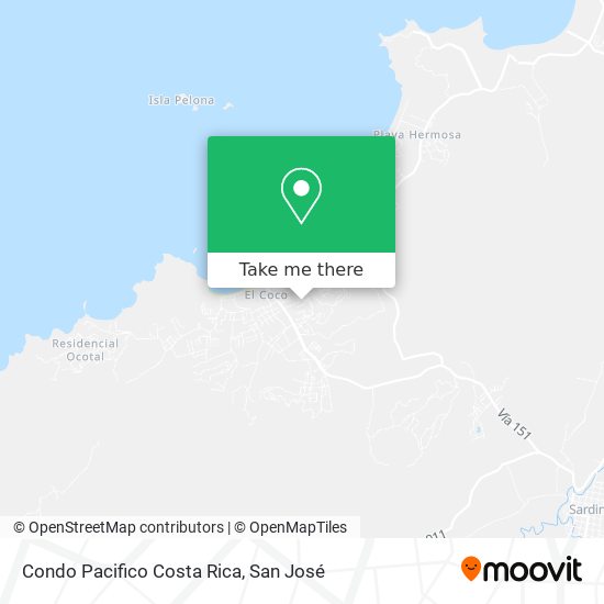 Condo Pacifico Costa Rica map