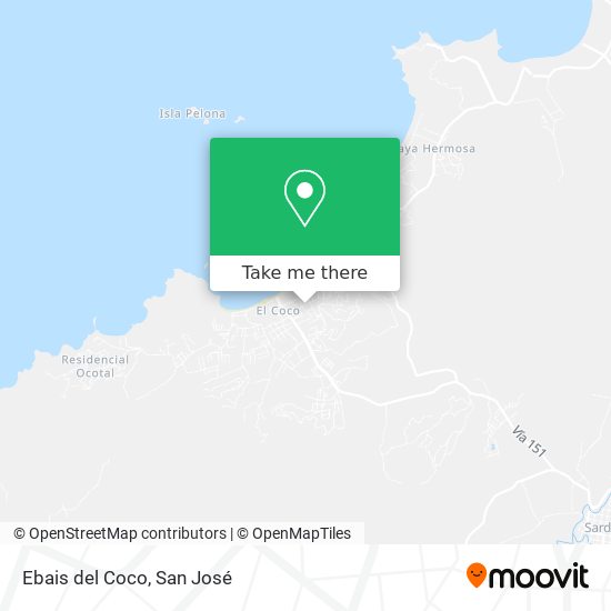 Ebais del Coco map