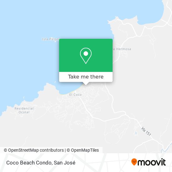 Mapa de Coco Beach Condo