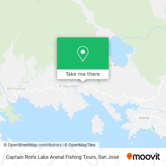 Mapa de Captain Ron's Lake Arenal Fishing Tours