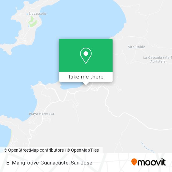 Mapa de El Mangroove-Guanacaste