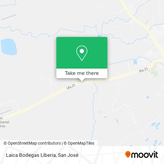 Laica Bodegas Liberia map
