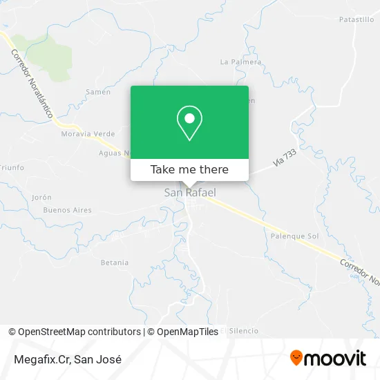 Mapa de Megafix.Cr