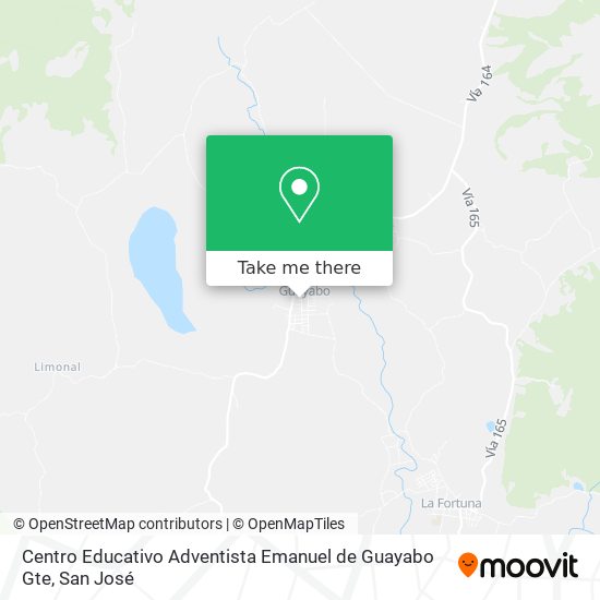 Mapa de Centro Educativo Adventista Emanuel de Guayabo Gte