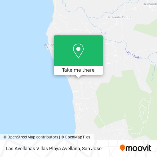 Las Avellanas Villas Playa Avellana map