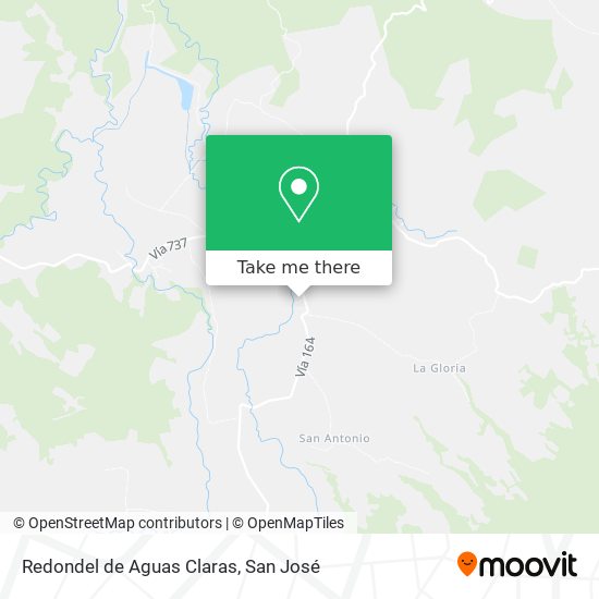 Redondel de Aguas Claras map