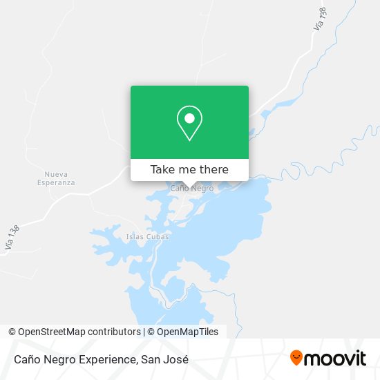 Mapa de Caño Negro Experience