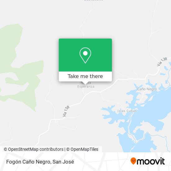 Mapa de Fogón Caño Negro