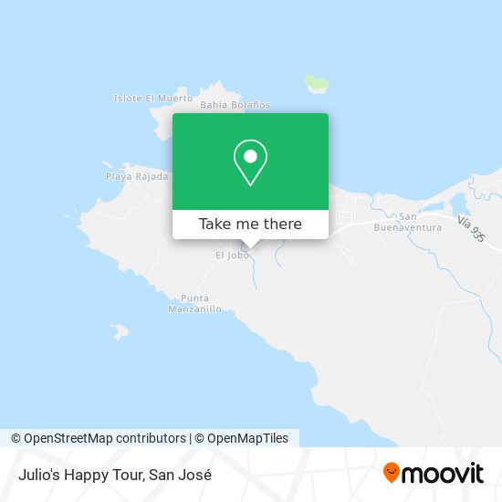 Mapa de Julio's Happy Tour