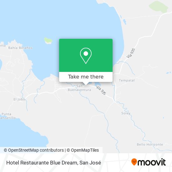 Mapa de Hotel Restaurante Blue Dream