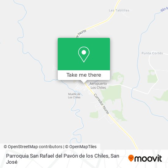 Parroquia San Rafael del Pavón de los Chiles map