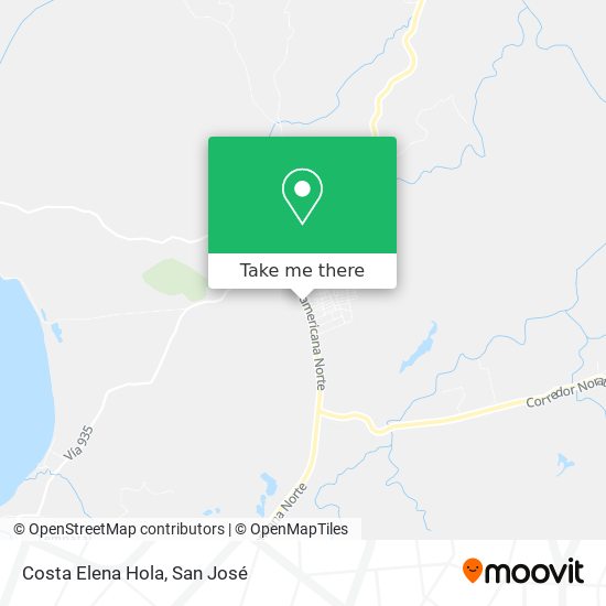 Mapa de Costa Elena Hola
