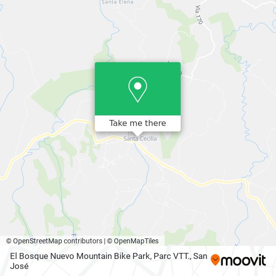 El Bosque Nuevo Mountain Bike Park, Parc VTT. map