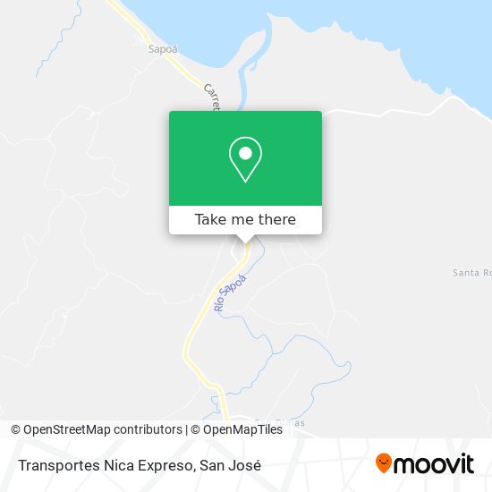 Transportes Nica Expreso map