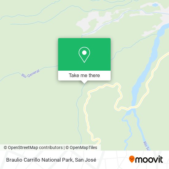 Braulio Carrillo National Park map