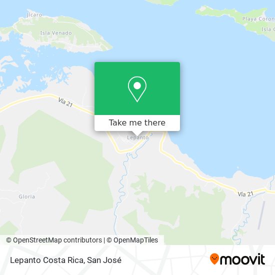 Mapa de Lepanto Costa Rica
