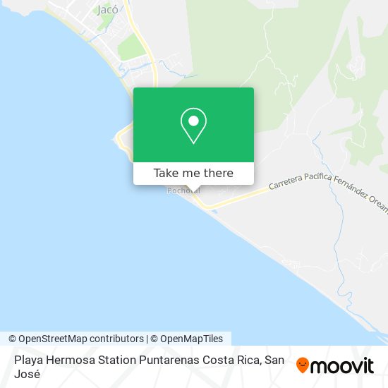 Playa Hermosa Station Puntarenas Costa Rica map