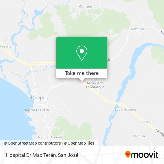 Hospital Dr Max Terán map