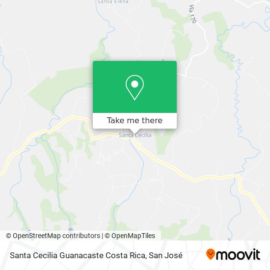 Santa Cecilia Guanacaste Costa Rica map