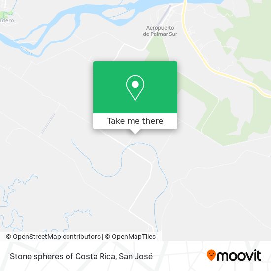 Stone spheres of Costa Rica map