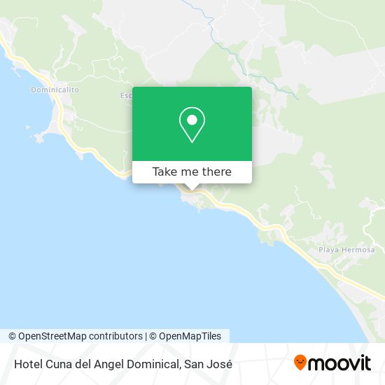 Mapa de Hotel Cuna del Angel Dominical