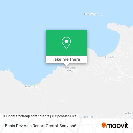 Bahia Pez Vela Resort Ocotal map