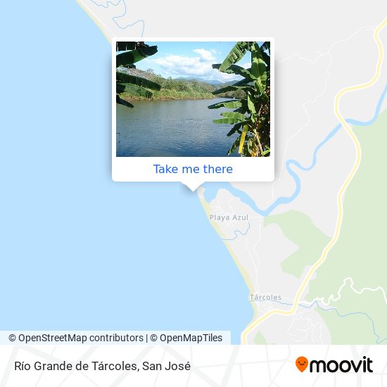 Mapa de Río Grande de Tárcoles