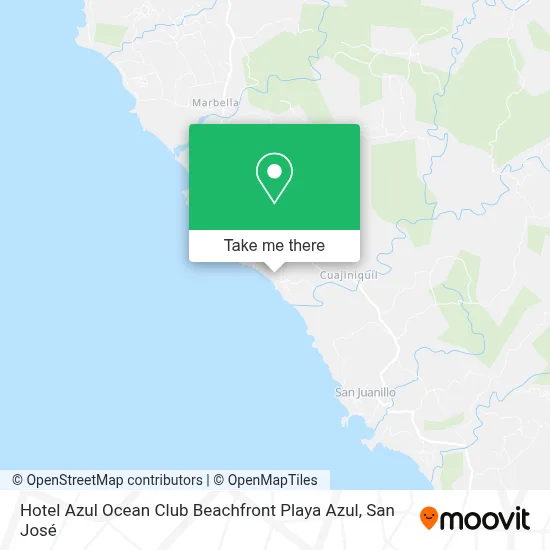 Hotel Azul Ocean Club Beachfront Playa Azul map