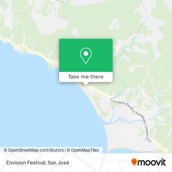 Mapa de Envision Festival