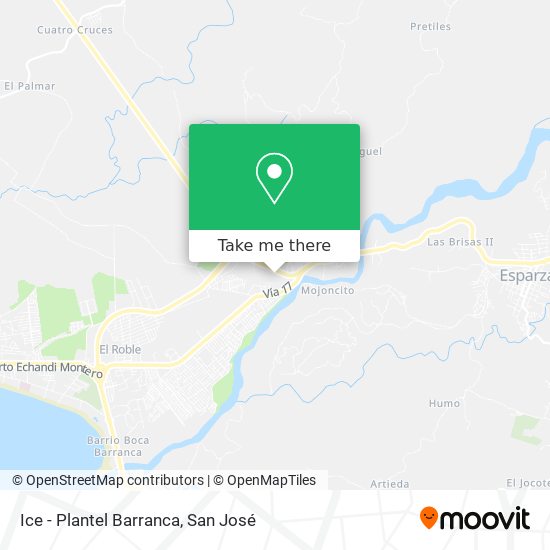 Ice - Plantel Barranca map