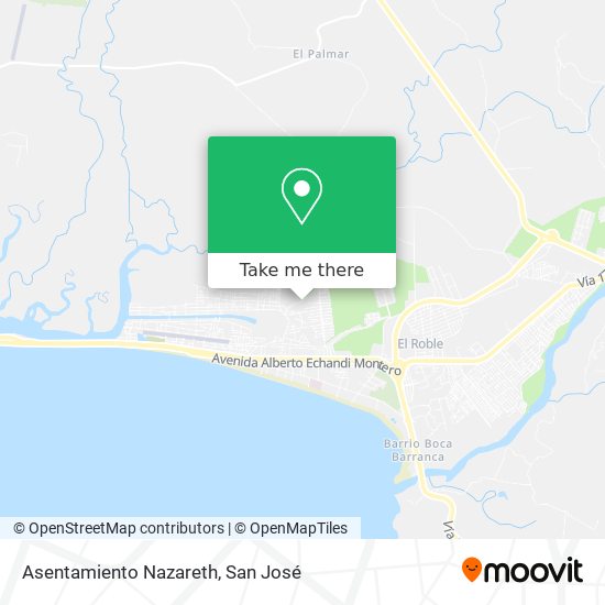 Asentamiento Nazareth map