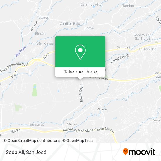 Mapa de Soda Alí