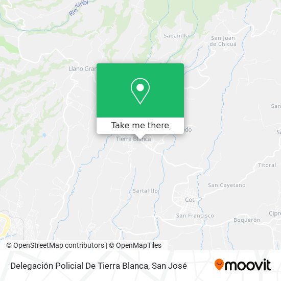 Mapa de Delegación Policial De Tierra Blanca