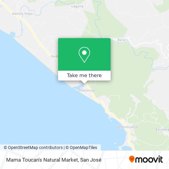 Mama Toucan's Natural Market map