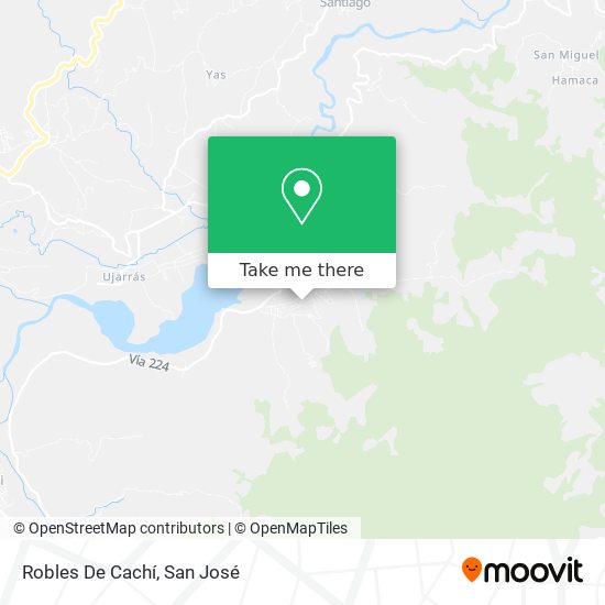 Robles De Cachí map