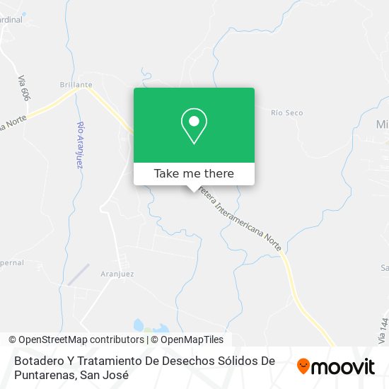 Botadero Y Tratamiento De Desechos Sólidos De Puntarenas map