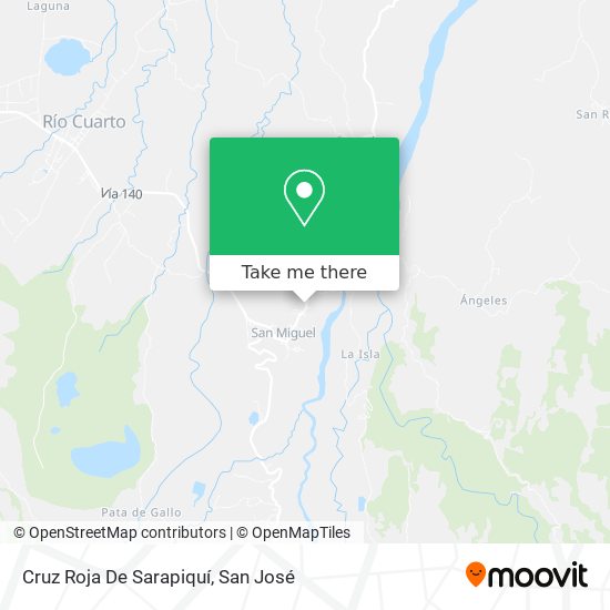 Cruz Roja De Sarapiquí map