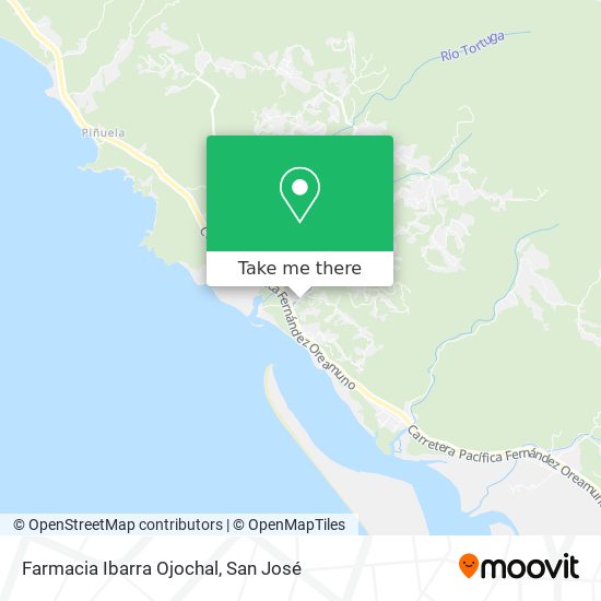 Mapa de Farmacia Ibarra Ojochal
