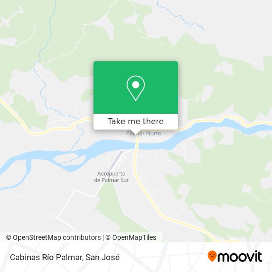 Cabinas Río Palmar map