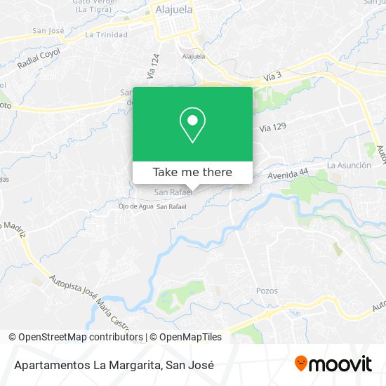 Apartamentos La Margarita map