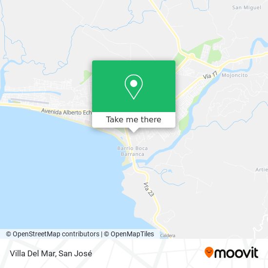 Villa Del Mar map