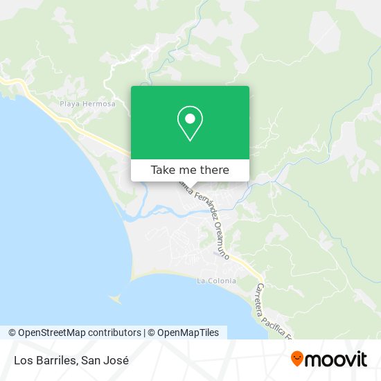 Mapa de Los Barriles