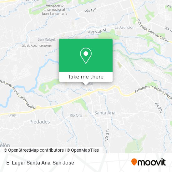 El Lagar Santa Ana map