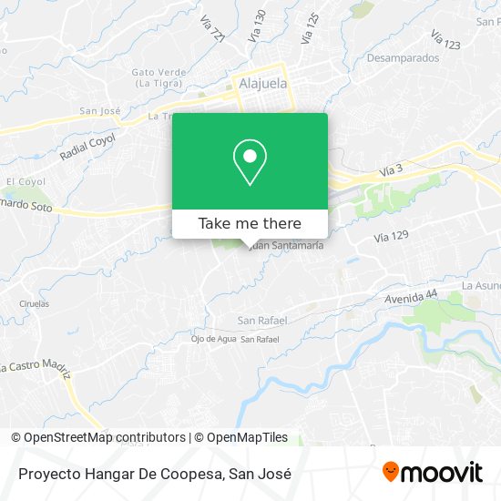 Proyecto Hangar De Coopesa map