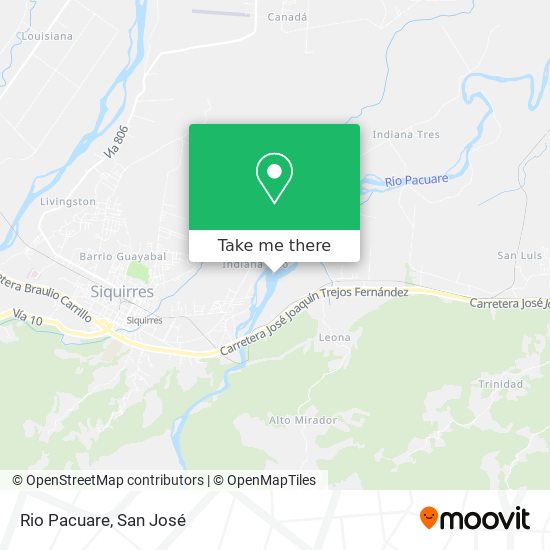 Mapa de Rio Pacuare
