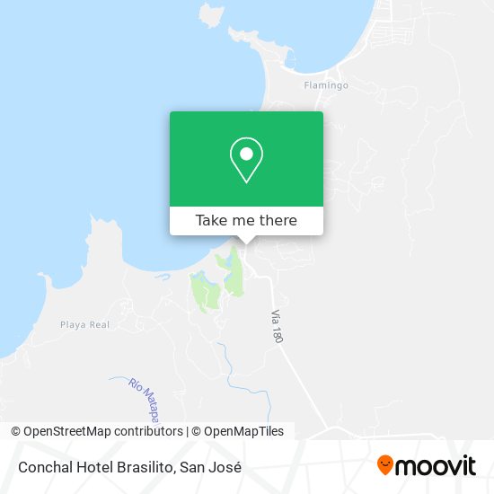Conchal Hotel Brasilito map