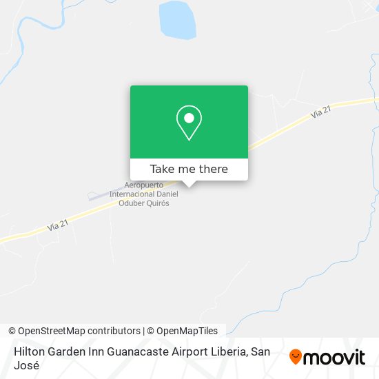Mapa de Hilton Garden Inn Guanacaste Airport Liberia