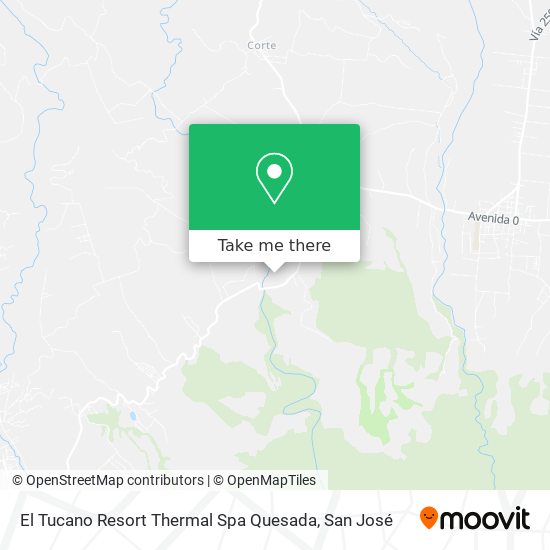 El Tucano Resort Thermal Spa Quesada map